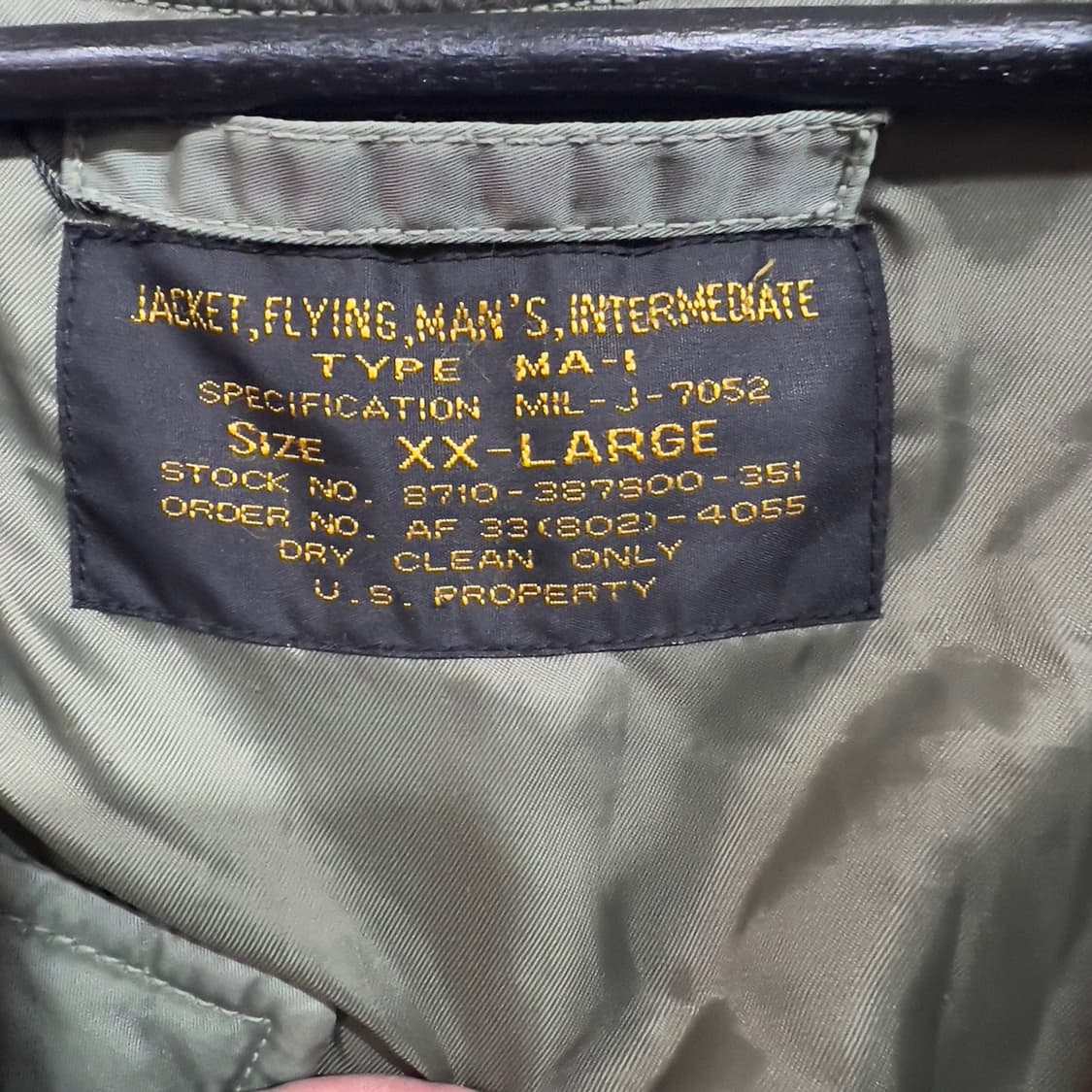 밀리터리 usaf ma-1 상품이미지5