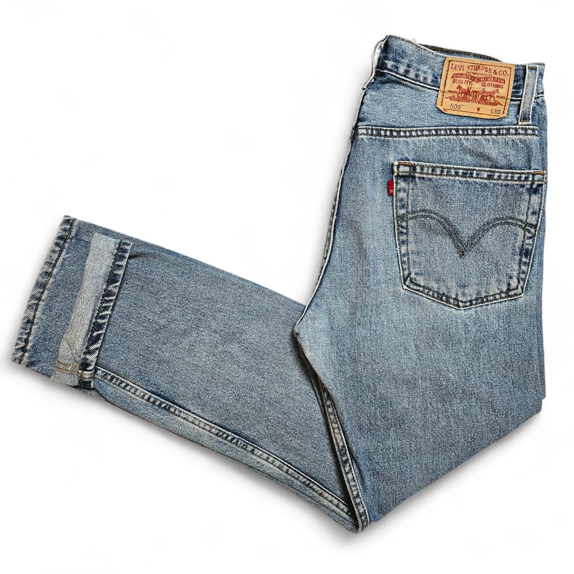 [32X30][리바이스]00's 505 블랭크탭 레귤러 스트레이트 데님 상품이미지3