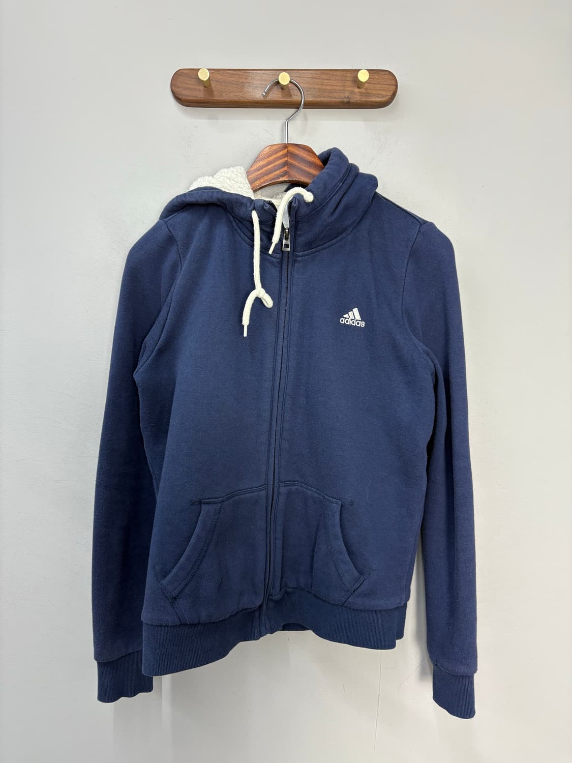 아디다스 네이비 삼선로고 후드집업 A3185 상품이미지2