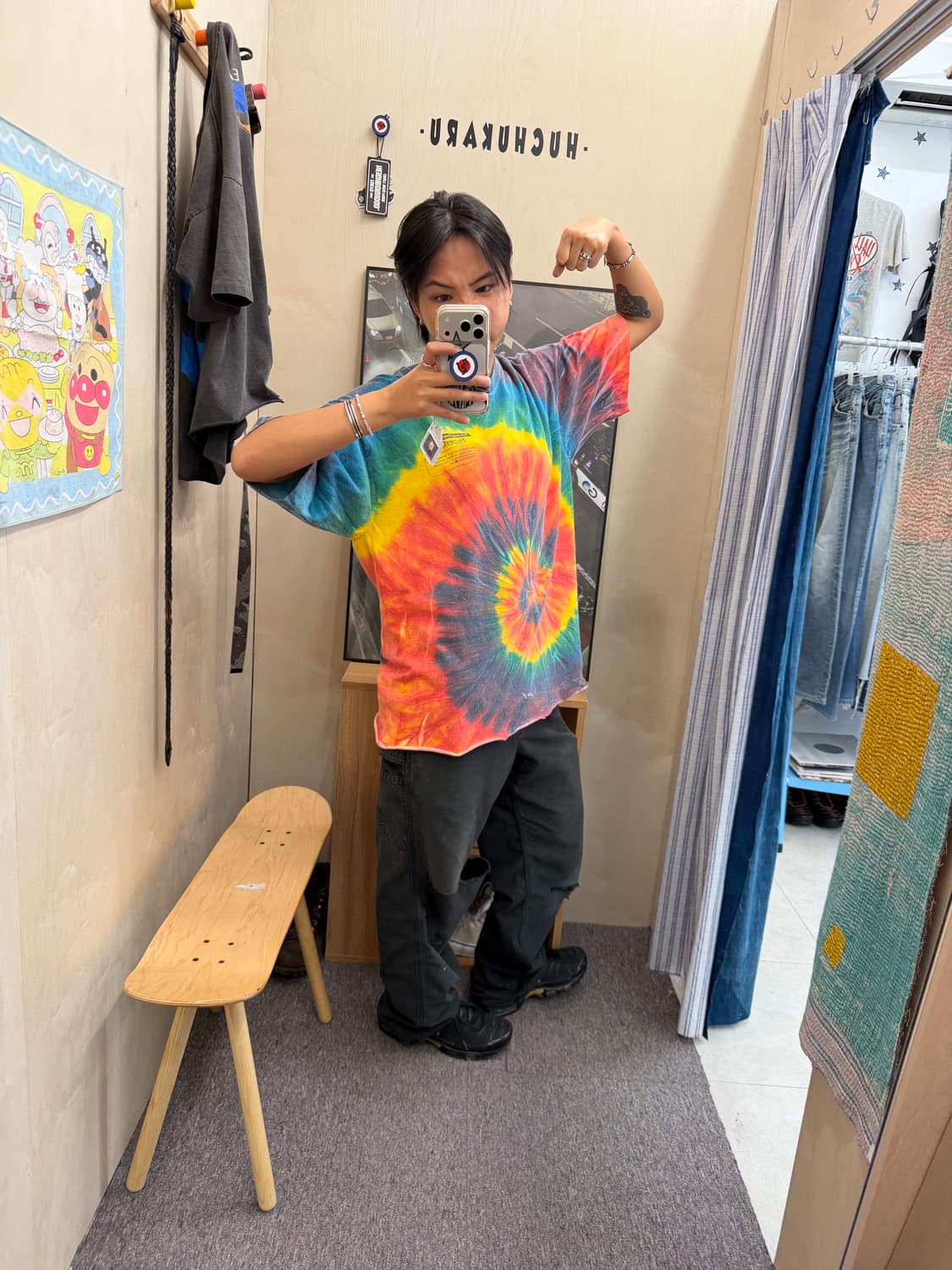 Tie dye cutting Tee 상품이미지3