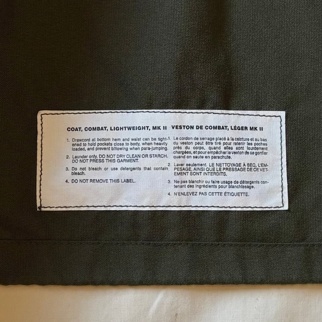 [100-102] 데드스탁 90s 캐나다군 MK-ll L/W 컴뱃 자켓 상품이미지7