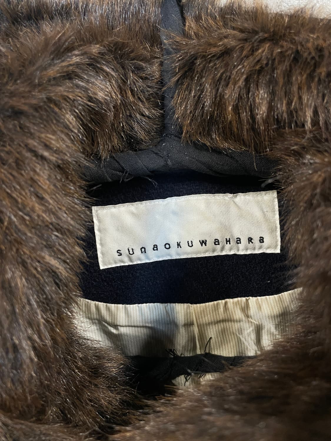  스나오 쿠와하라 비대칭 더플 코트 상품이미지8