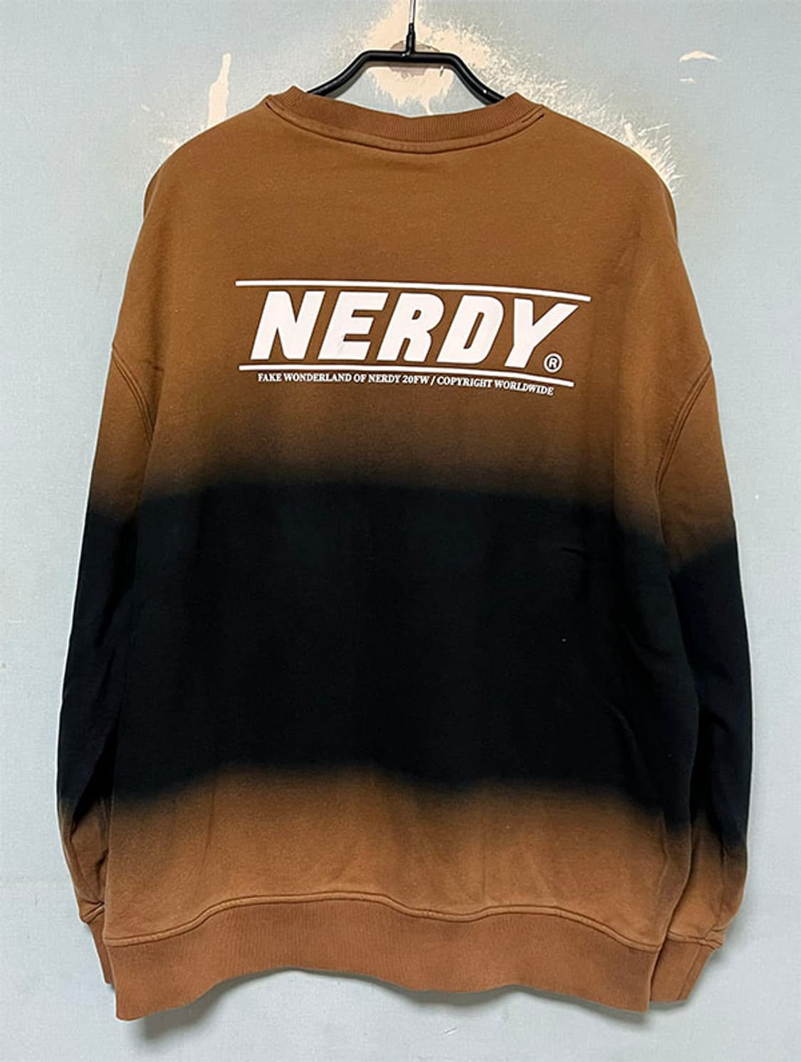 NERDY 널디 남자 그라데이션 맨투맨 오버핏 XL 105 상품이미지2