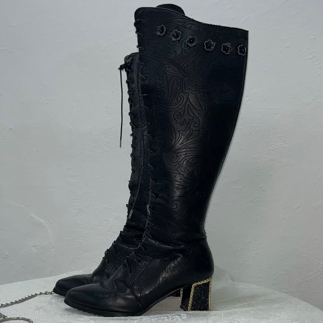 빈티지 고딕 부츠 상품이미지9