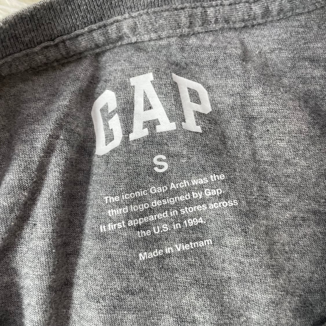 갭 Gap 성조기 로고 반팔티 그레이 상품이미지3