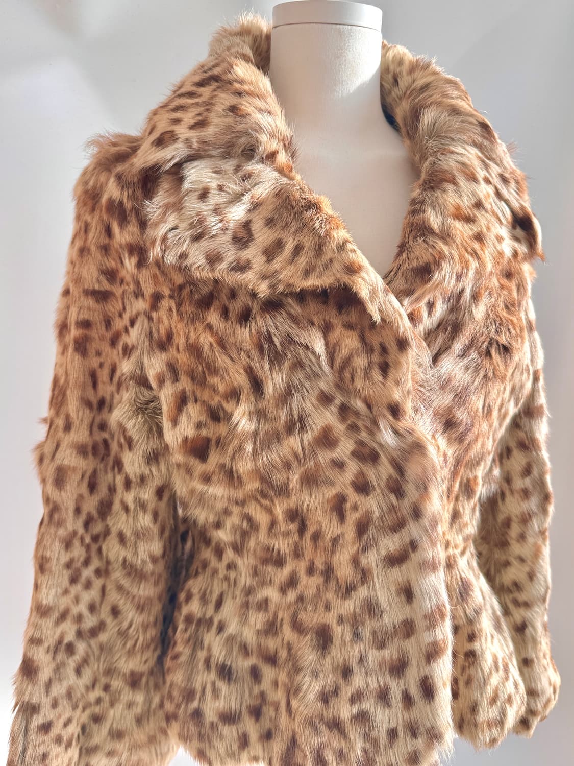 오네갸루 호피퍼자켓 리얼퍼자켓 레오파드 고스펑크 펑크룩 나나깔  상품이미지2