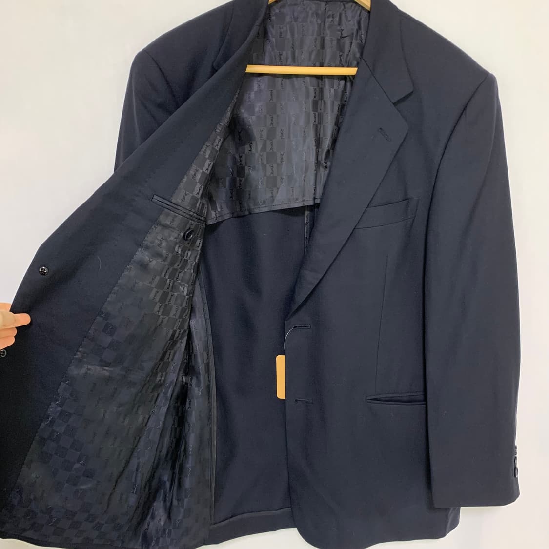 YSL 생로랑 입생로랑 뿌르옴므 다크 네이비 정장 블레이저 자켓 L 상품이미지7