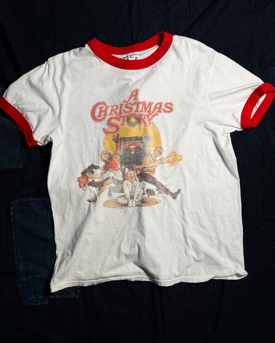 10‘s Gildan Heavy cotton 크리스마스 스토리 링거티 M 상품이미지1