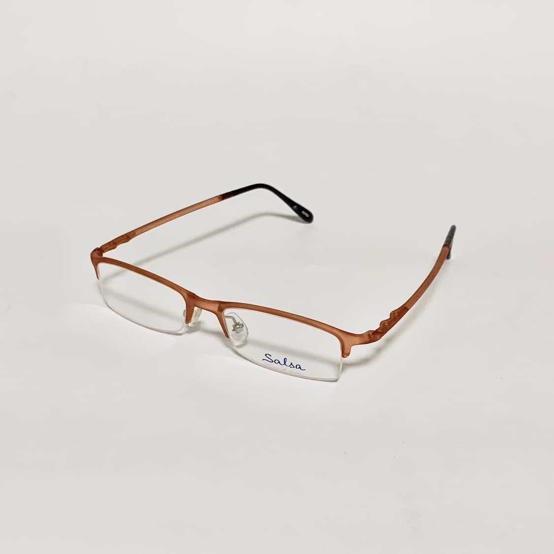 997 데드스탁 빈티지안경 반무테 초경량 매트브라운 픽키 상품이미지2