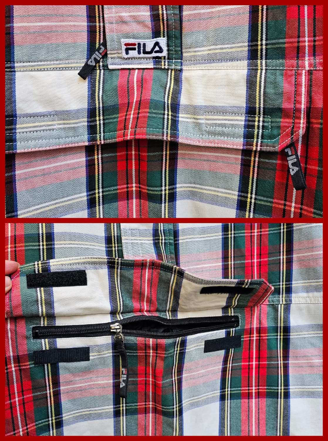 FILA 타탄체크 기모 아노락 상품이미지6