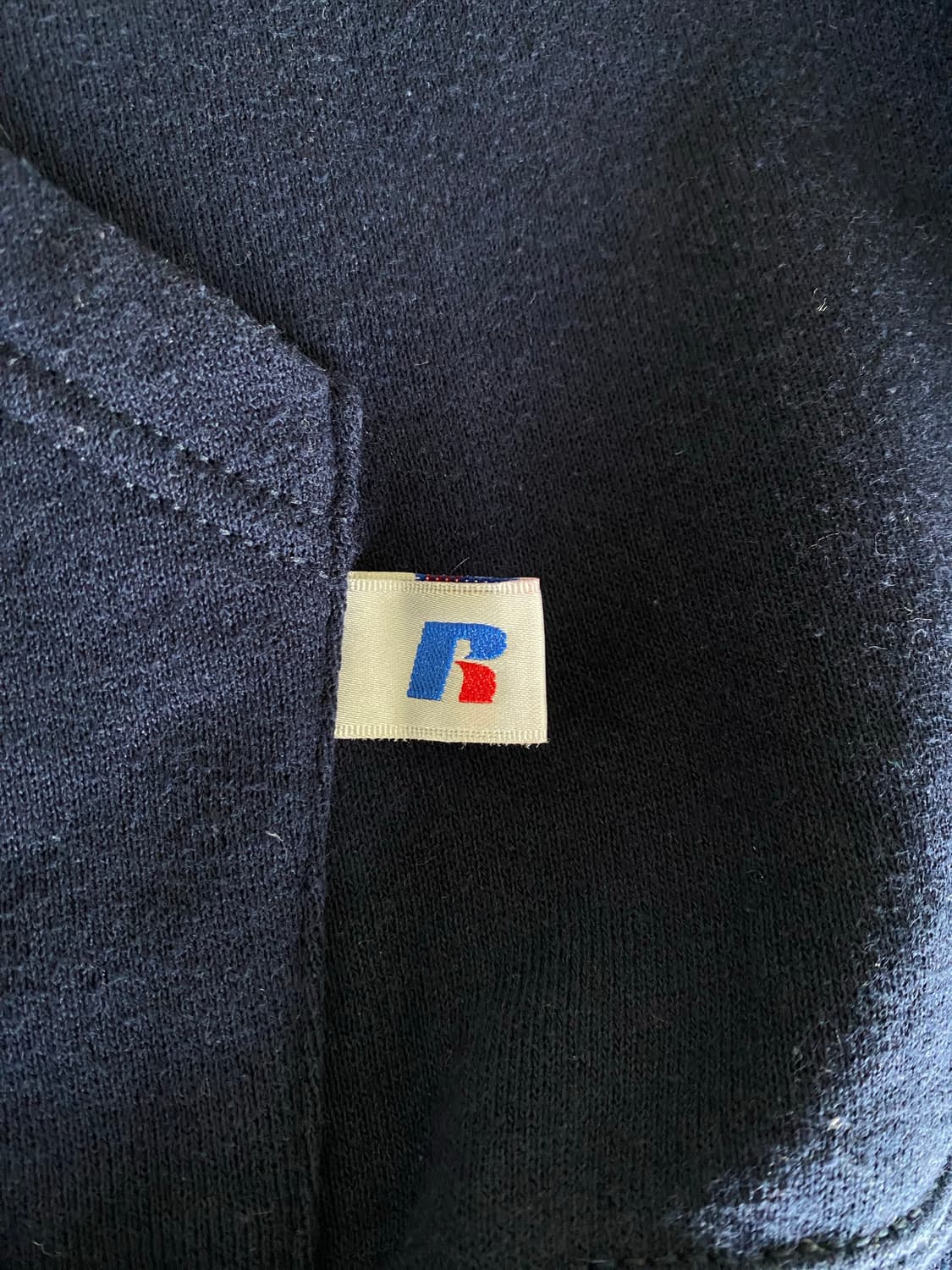 (L) 00s 빈티지 러셀 후드 네이비 상품이미지4
