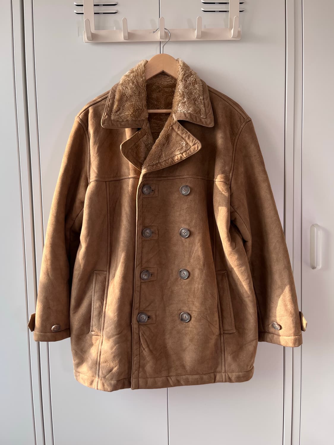 빈티지 스웨이드 무스탕 퍼코트 상품이미지2