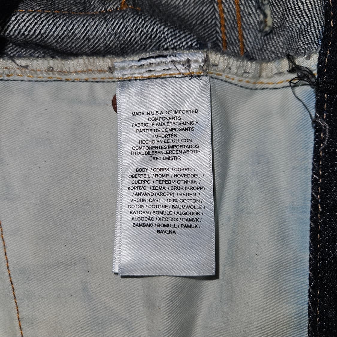 RRL 빈티지 파이브포켓 이스트웨스트 셀비지 데님 상품이미지5