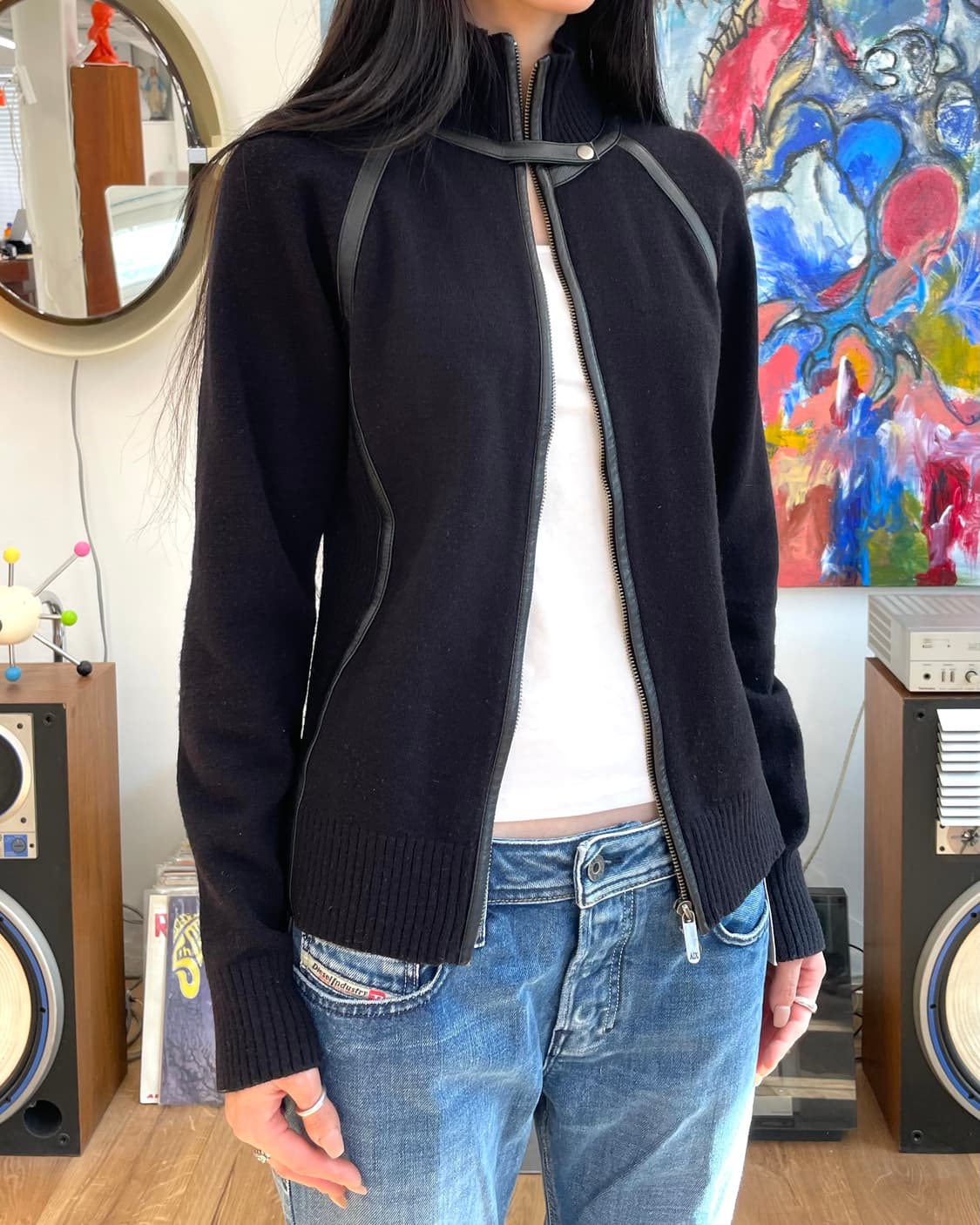 [L] 아르마니 익스체인지 니트 집업 상품이미지4