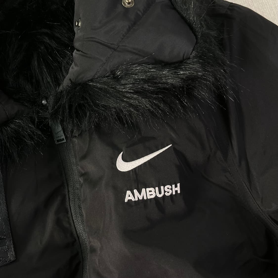 100 나이키 x 앰부쉬 리버시블 포우퍼 코트 블랙 상품이미지5