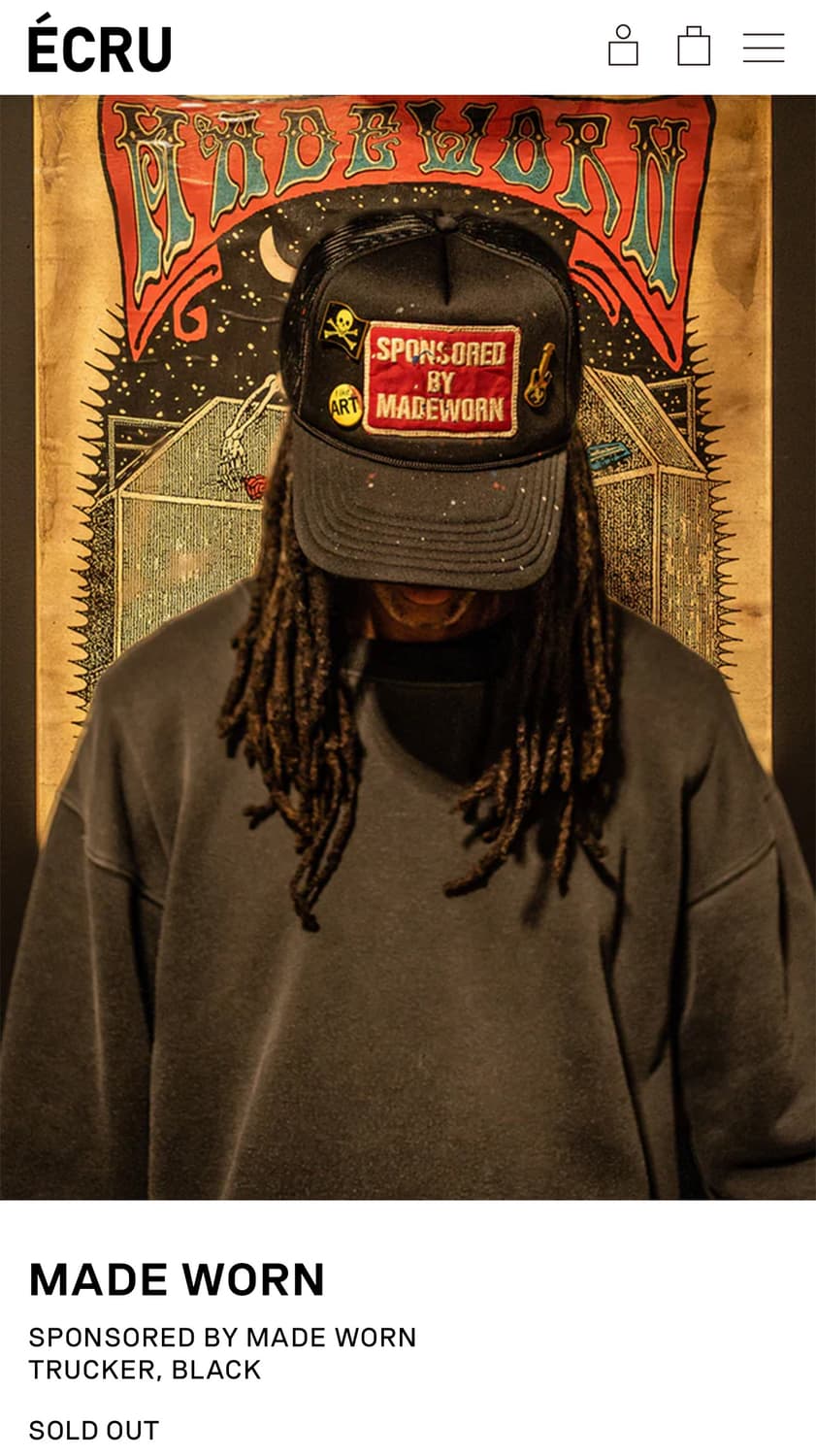 메이드원 made worn 트러커 캡 상품이미지3