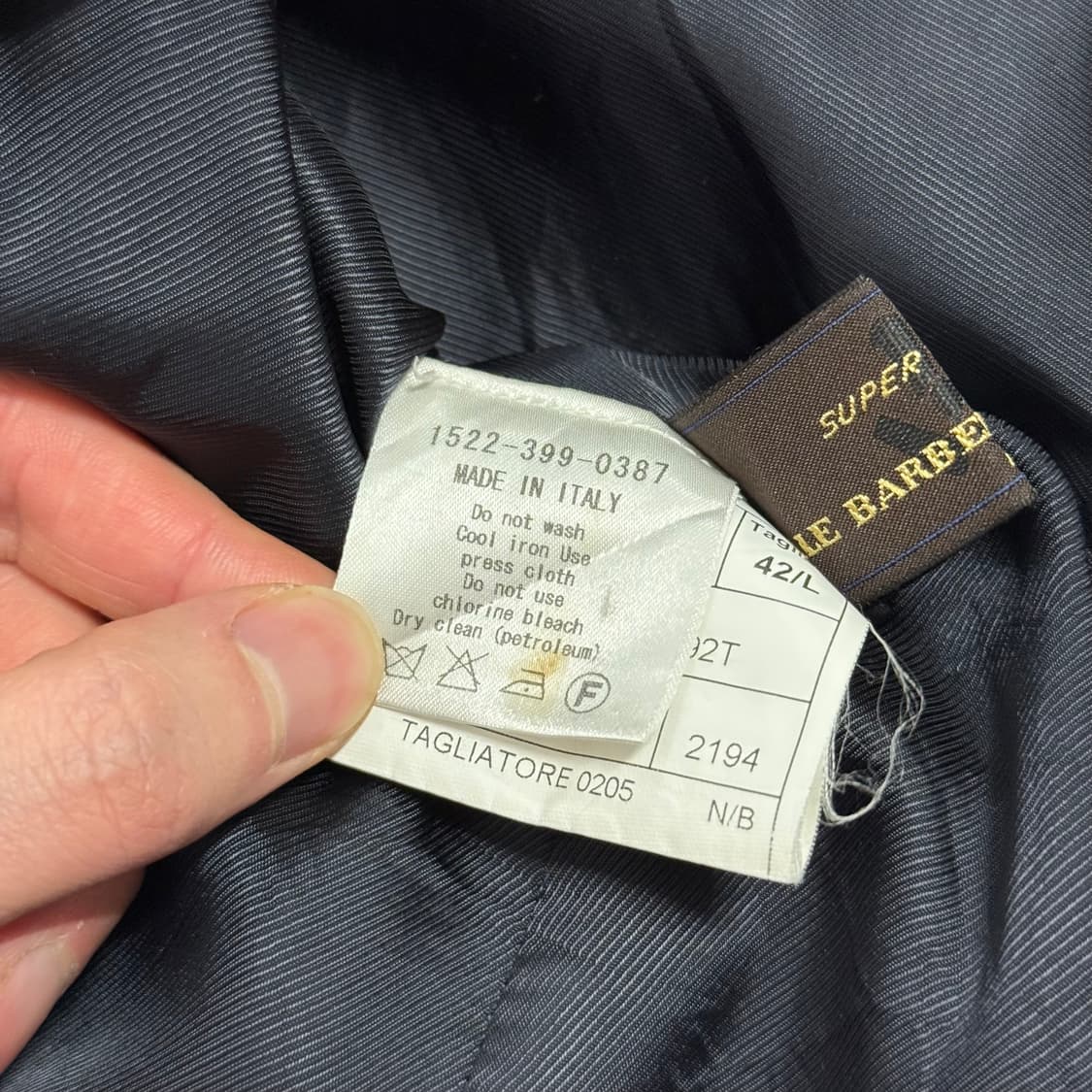 빈티지 더블 브레스티드 자켓 (Made in Italy) 상품이미지4