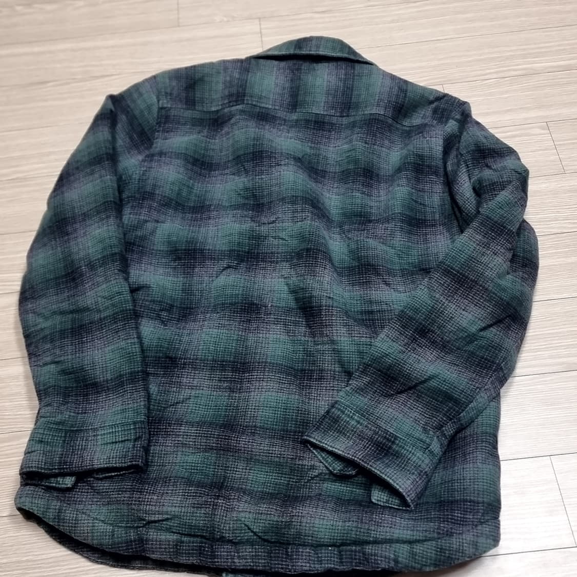 팀버랜드 그린 체크 플란넬 셔츠(100) 상품이미지8