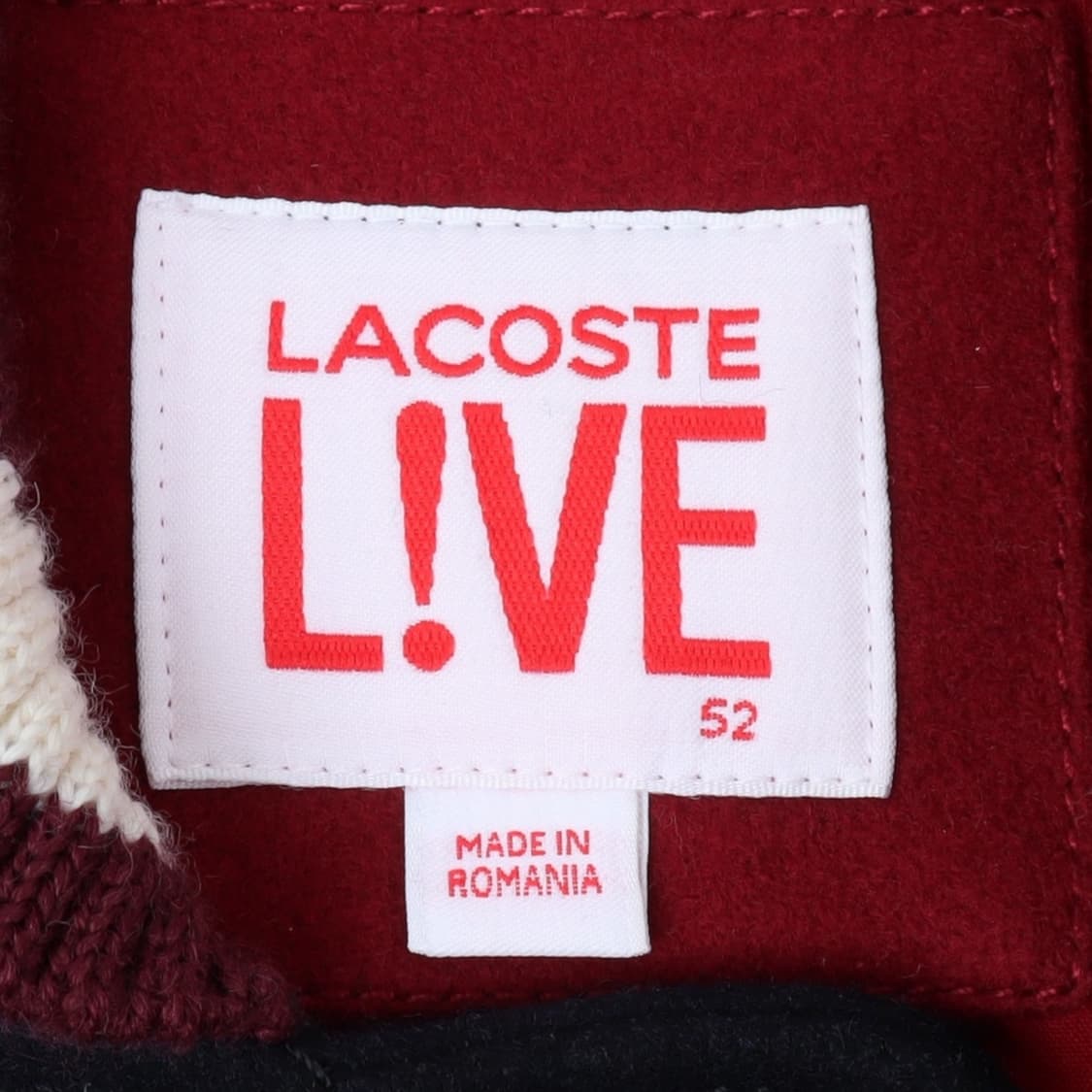 라코스테 카우레더 울 바시티 자켓 상품이미지8