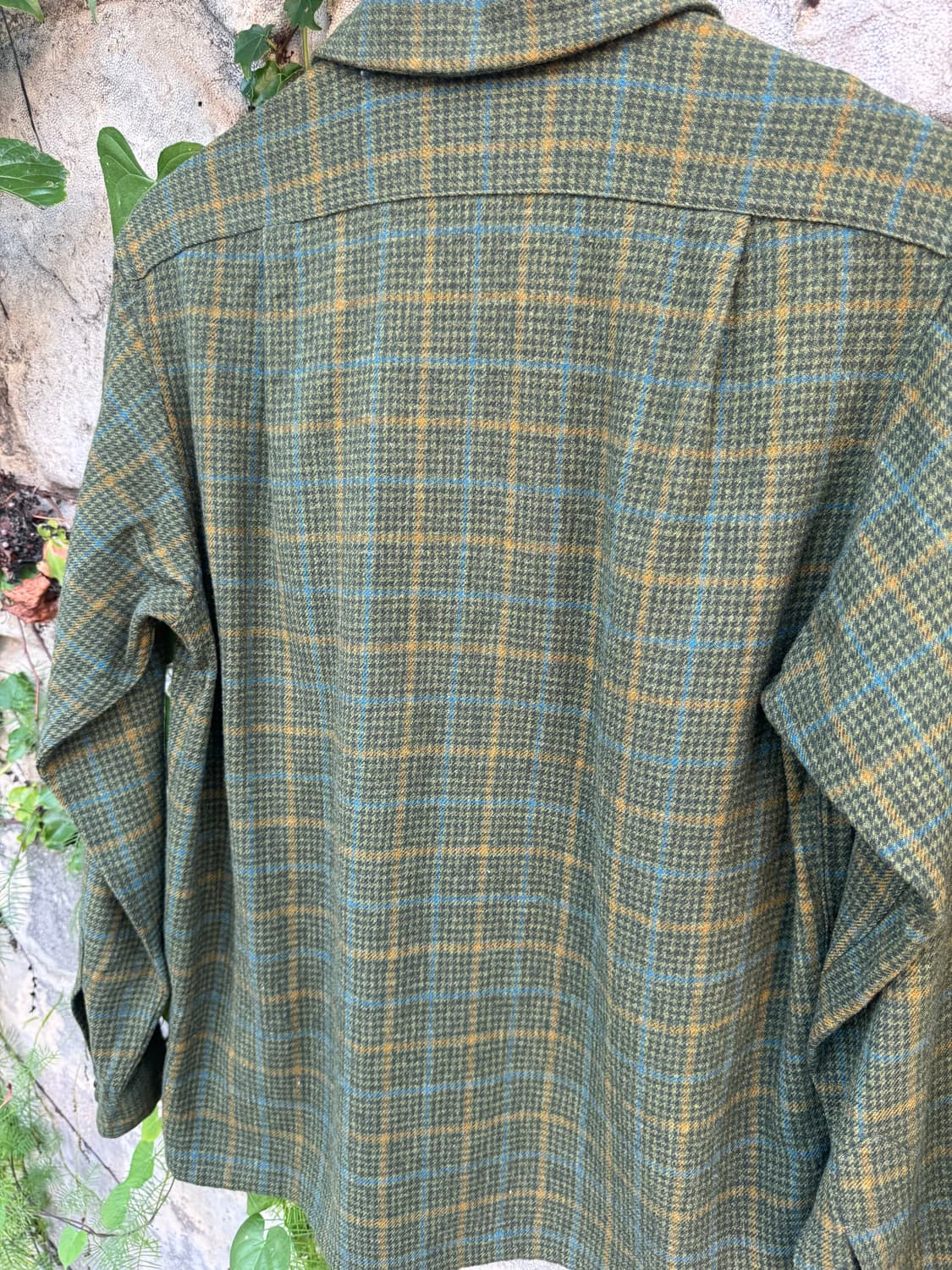 6~70s pendleton 펜들턴 울 체크 클래식 플란넬 셔츠 M 상품이미지4