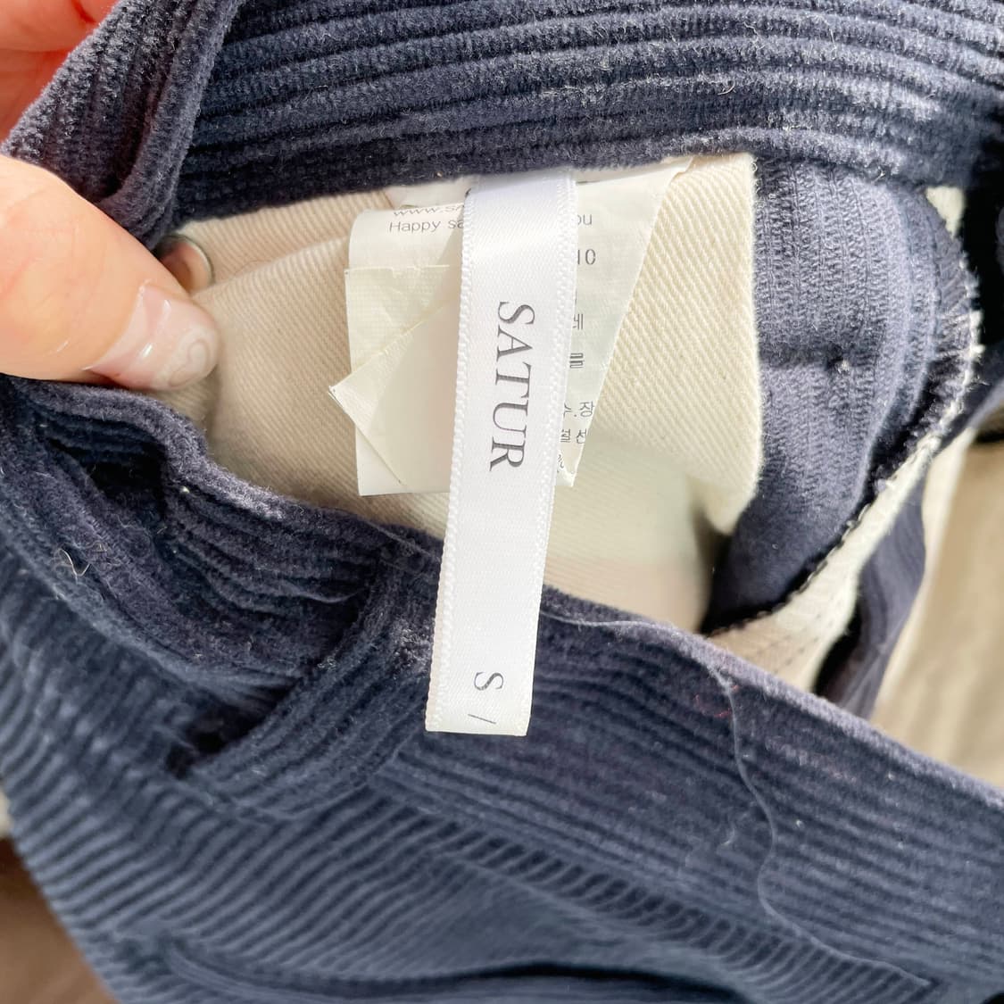 C1 세터 SATUR 비날레스 4포켓 코듀로이 팬츠 29사이즈 상품이미지5