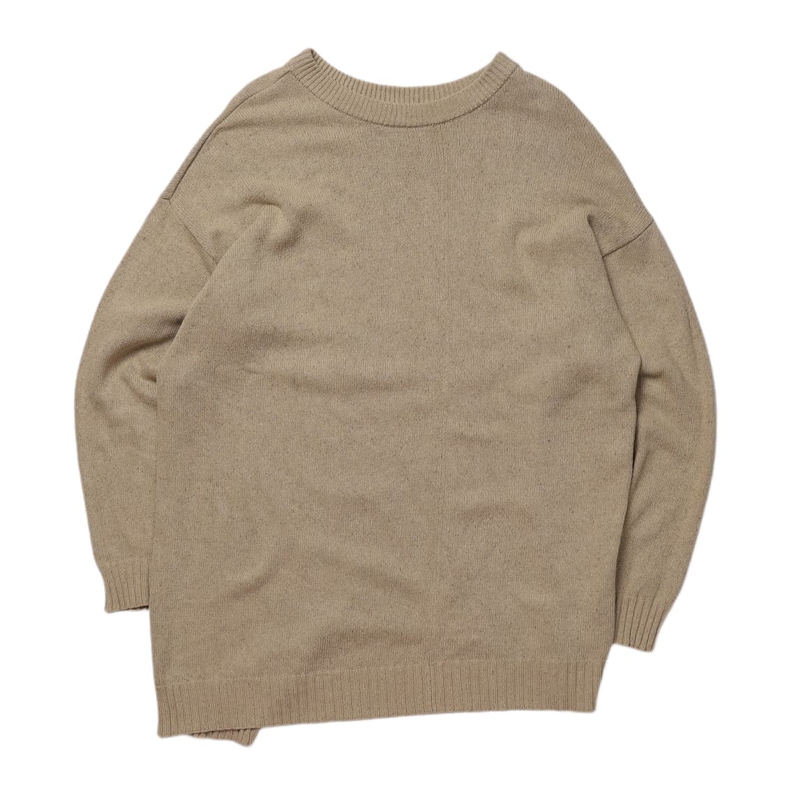 UNUSED 실크&코튼 혼방 언발 오버핏 니트   상품이미지1