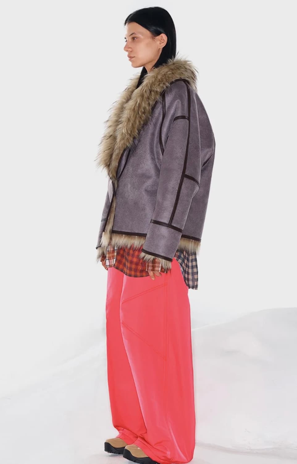 (미착용) 오픈와이와이 FAUX FUR REVERSIBLE JACKET 상품이미지2