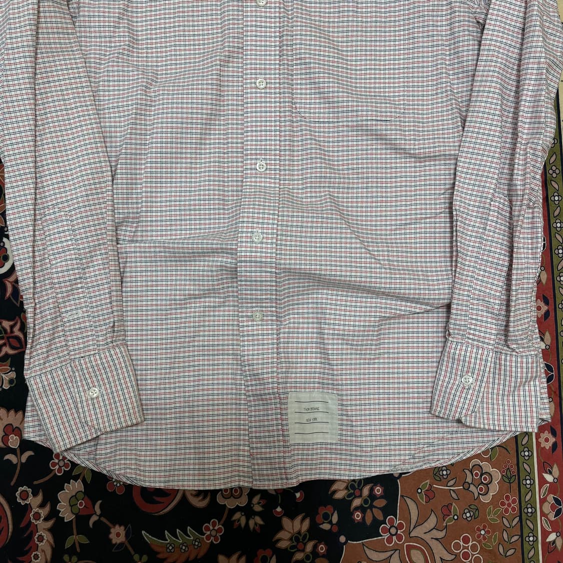 톰브라운 체크 버튼다운 옥스포드 셔츠 S 상품이미지4