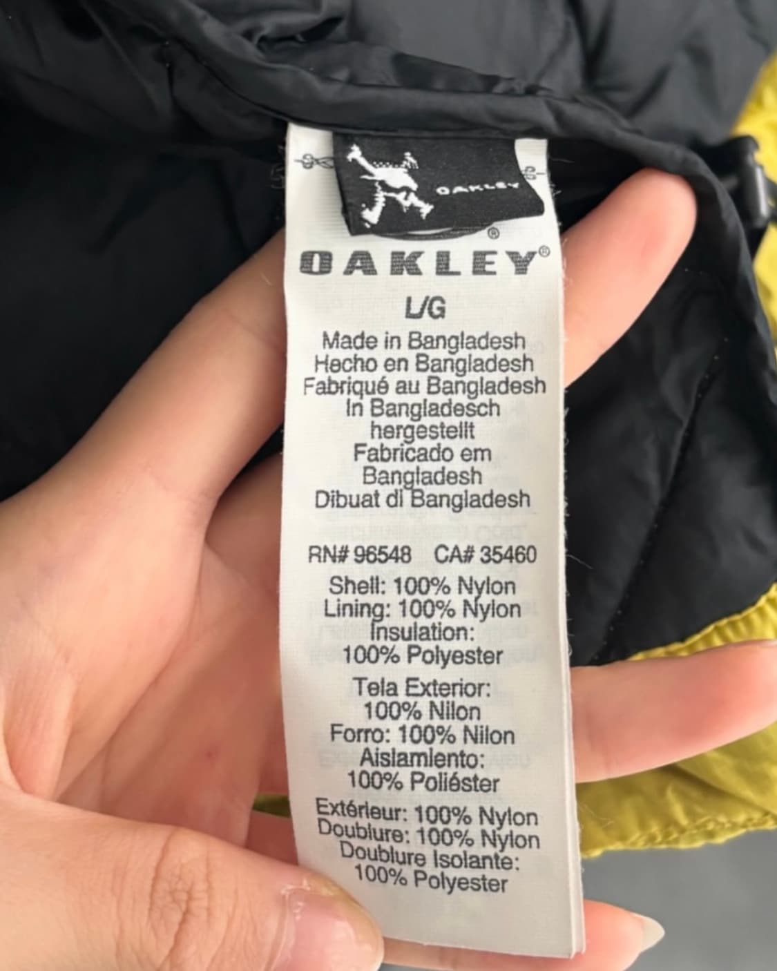 Oakley 오클리 chambers 옐로우 경량 후드 자켓 상품이미지10