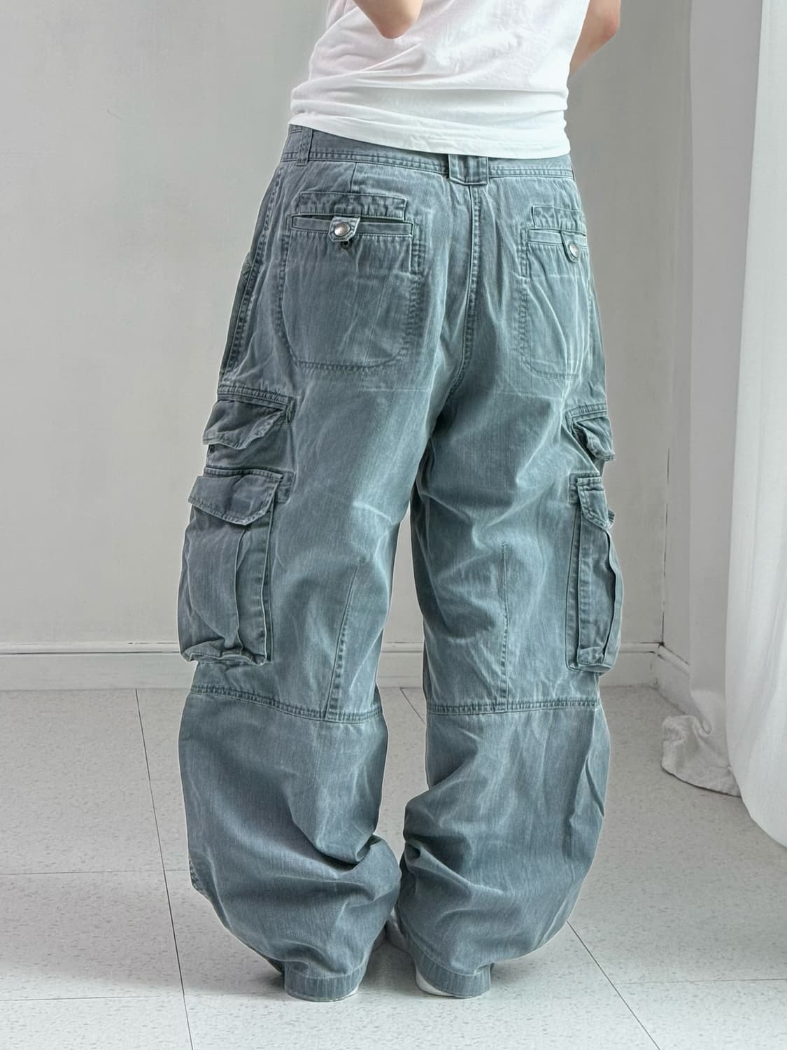 빈폴 블루 데님 카고팬츠 상품이미지4