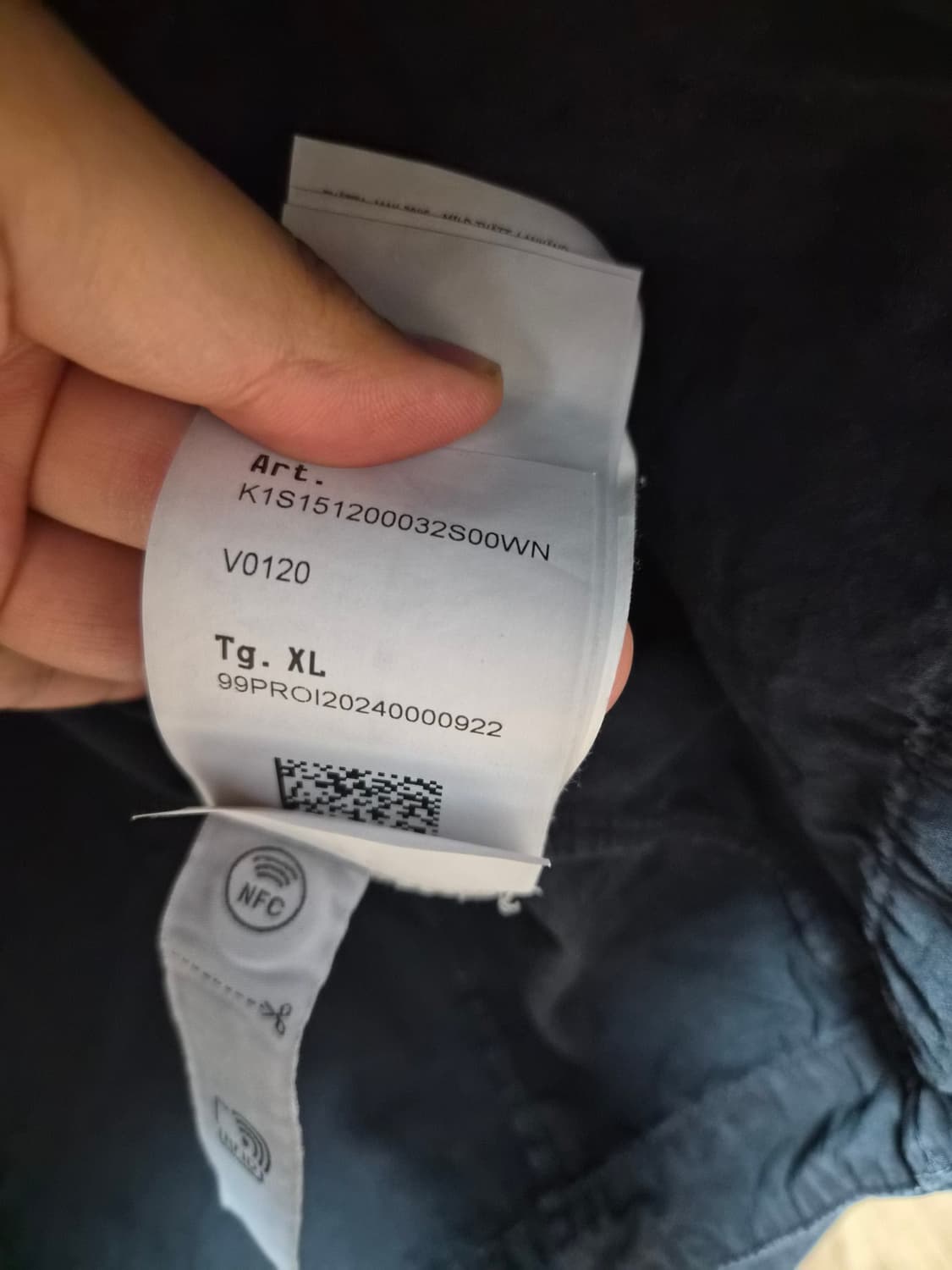 25ss 스톤아일랜드 올드이펙트 오버셔츠 블랙 XL 상품이미지3