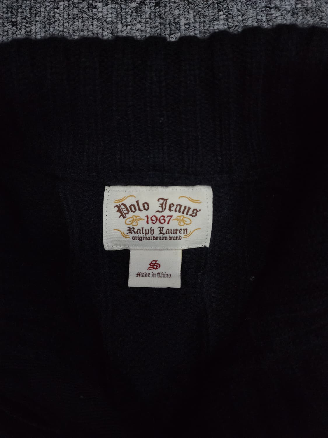 폴로 진스 케이블 꽈배기 단추 니트 가디건 S 상품이미지4