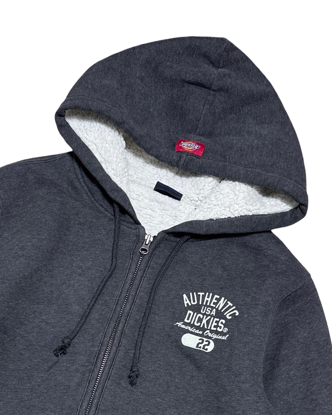 디키즈 양털 회색 후드집업 상품이미지3