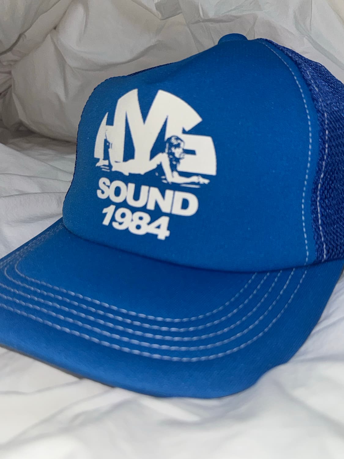 히스테릭 글래머 HYS 사운드 메쉬 캡 블루 상품이미지1