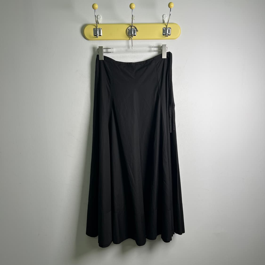 Agnes B 아네스 베 블랙 롱 플레어 스커트 36 상품이미지1