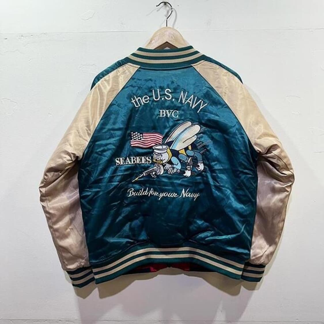 Shriners 제팬 리버시블 자수 새틴 스카쟌 (L) 상품이미지1