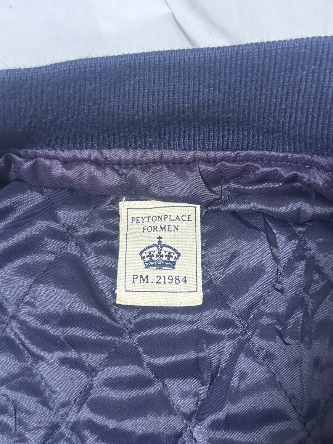 PPFM 소가죽 와펜 자수 바시티 자켓 상품이미지6