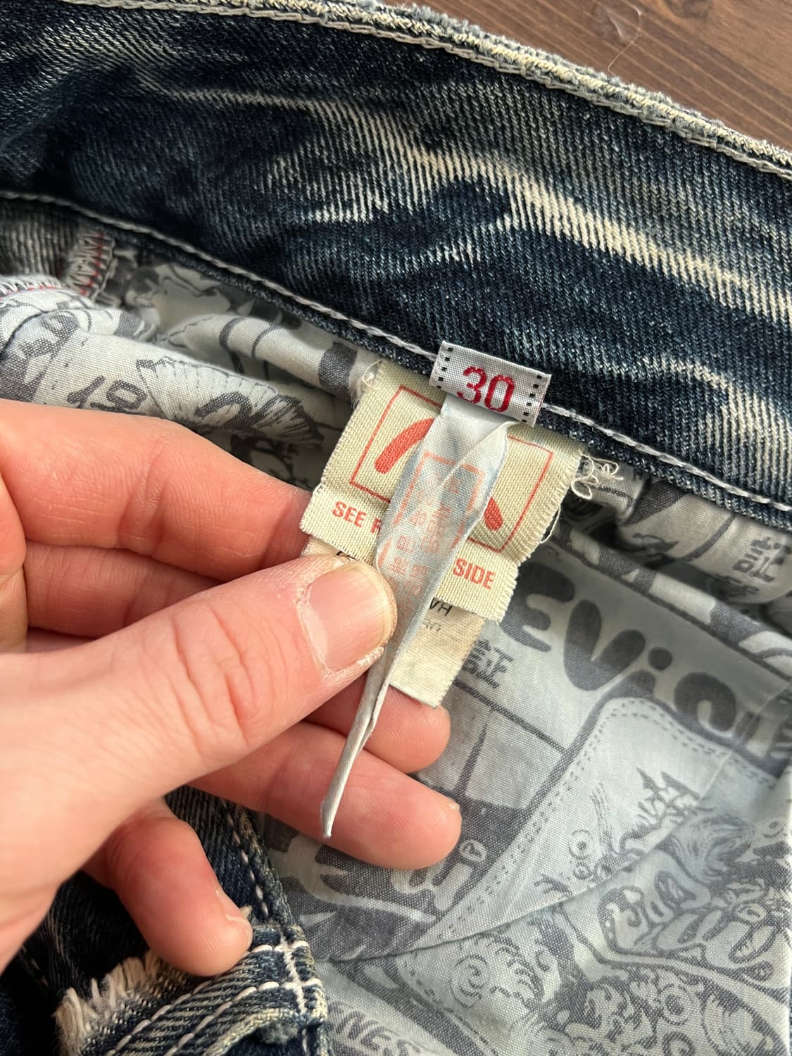 Evisu 에비수 진 워싱 데님 팬츠 상품이미지7