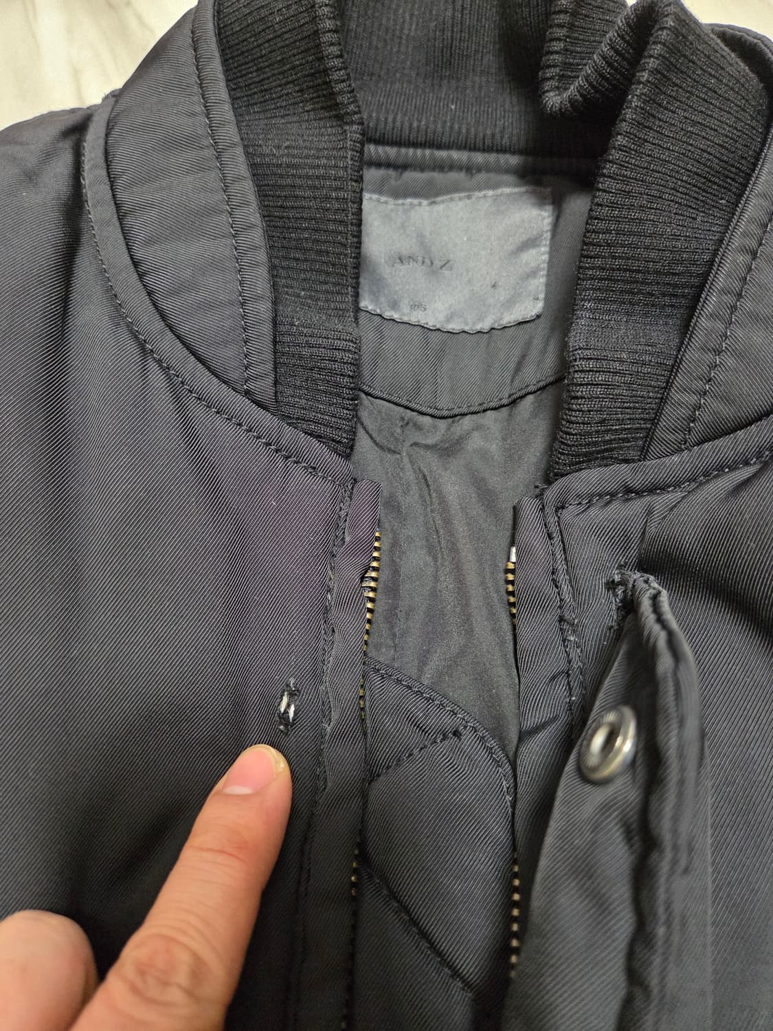 앤드지 덕다운 롱 항공자켓 상품이미지7