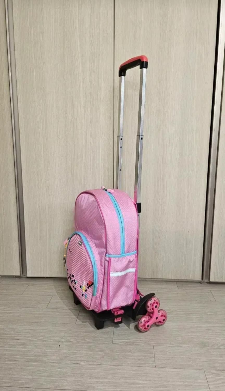 Upixel 유픽셀 픽셀 블럭 롤링 백팩 / 캐리어 겸용 키즈 가방
📌 상품이미지6