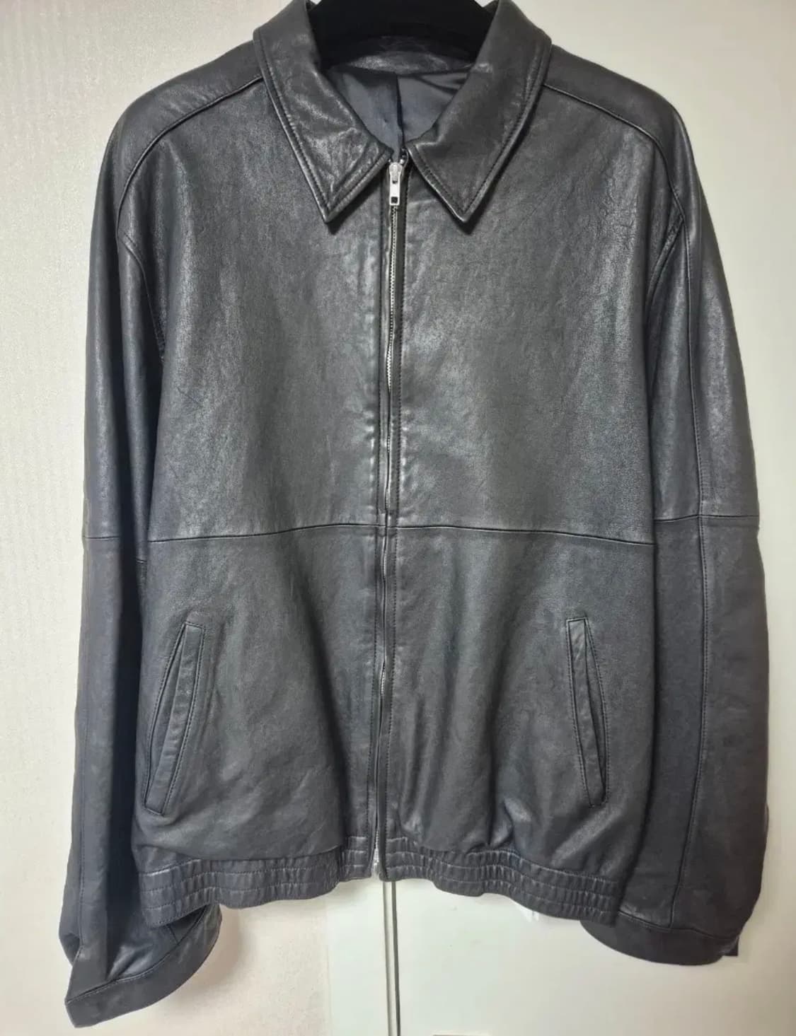 유스 워시드 레더 블루종 L사이즈 상품이미지2