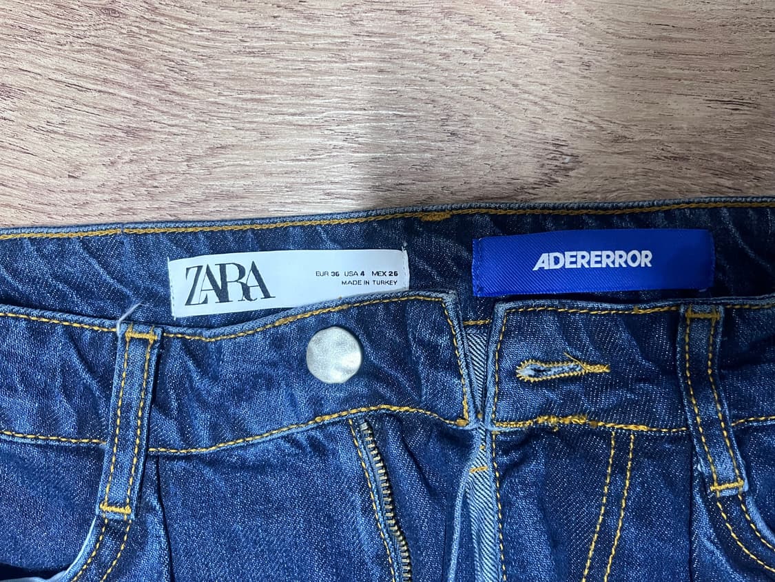 아더에러 자라 와이드 레그진 블루 상품이미지3