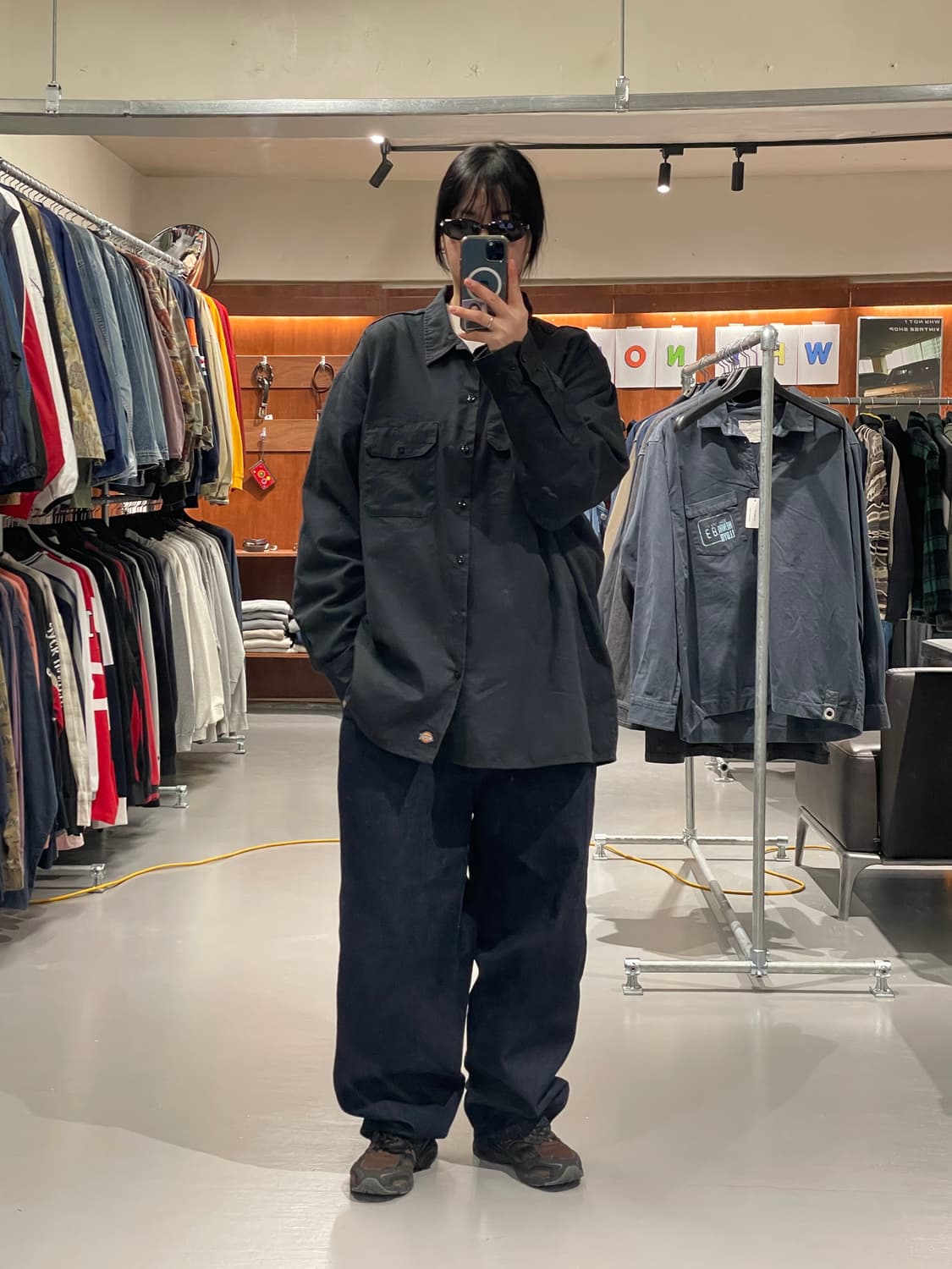 디키즈 워크 셔츠(블랙)   상품이미지3