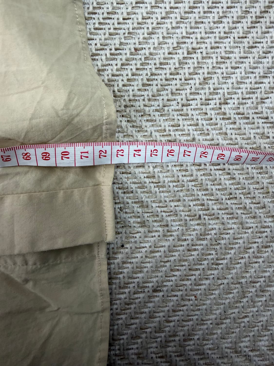 정품) 시스템옴므 한섬 베이지 배색 셔츠 95 상품이미지10