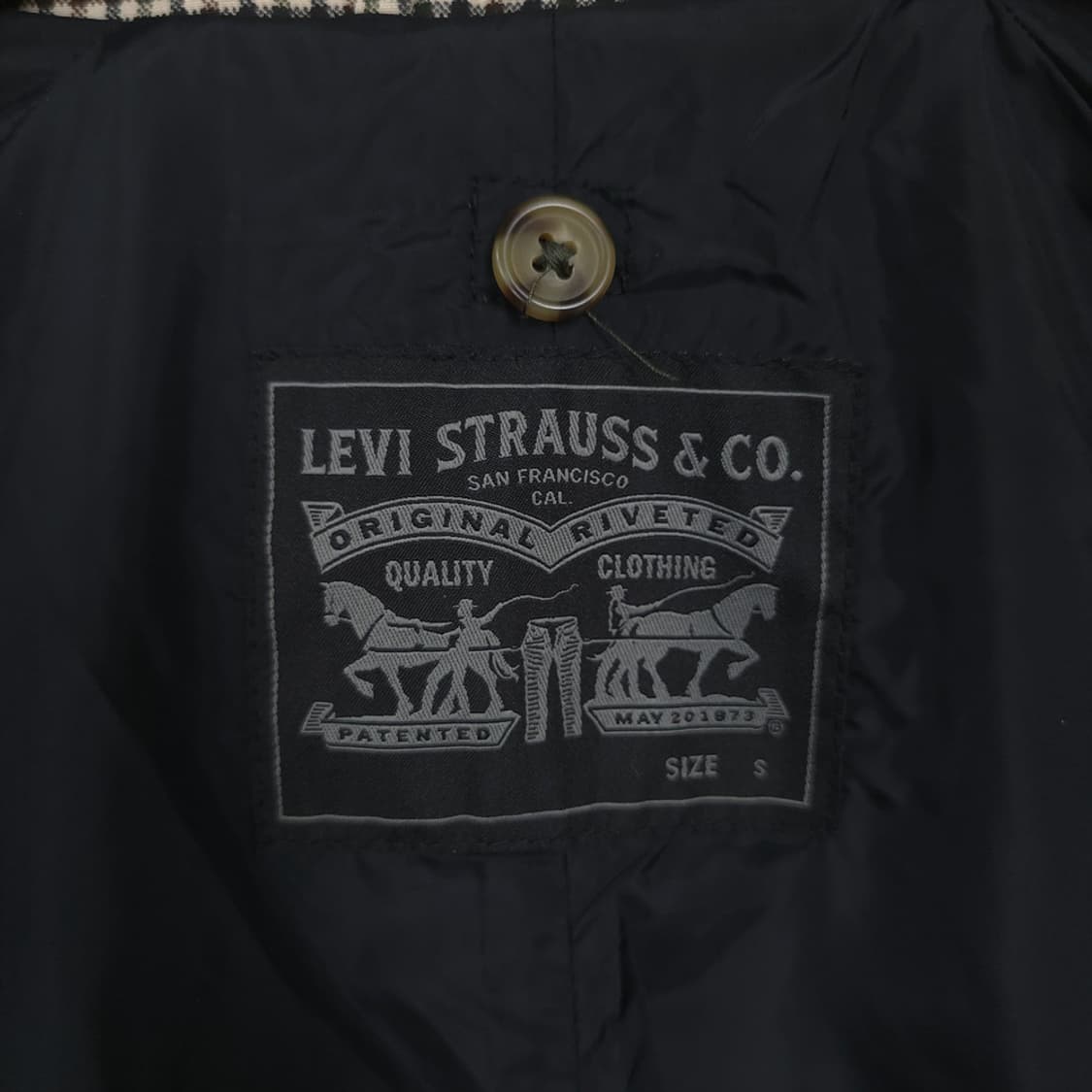 남성용 리바이스 Levis 체크 트렌치 코트 상품이미지8