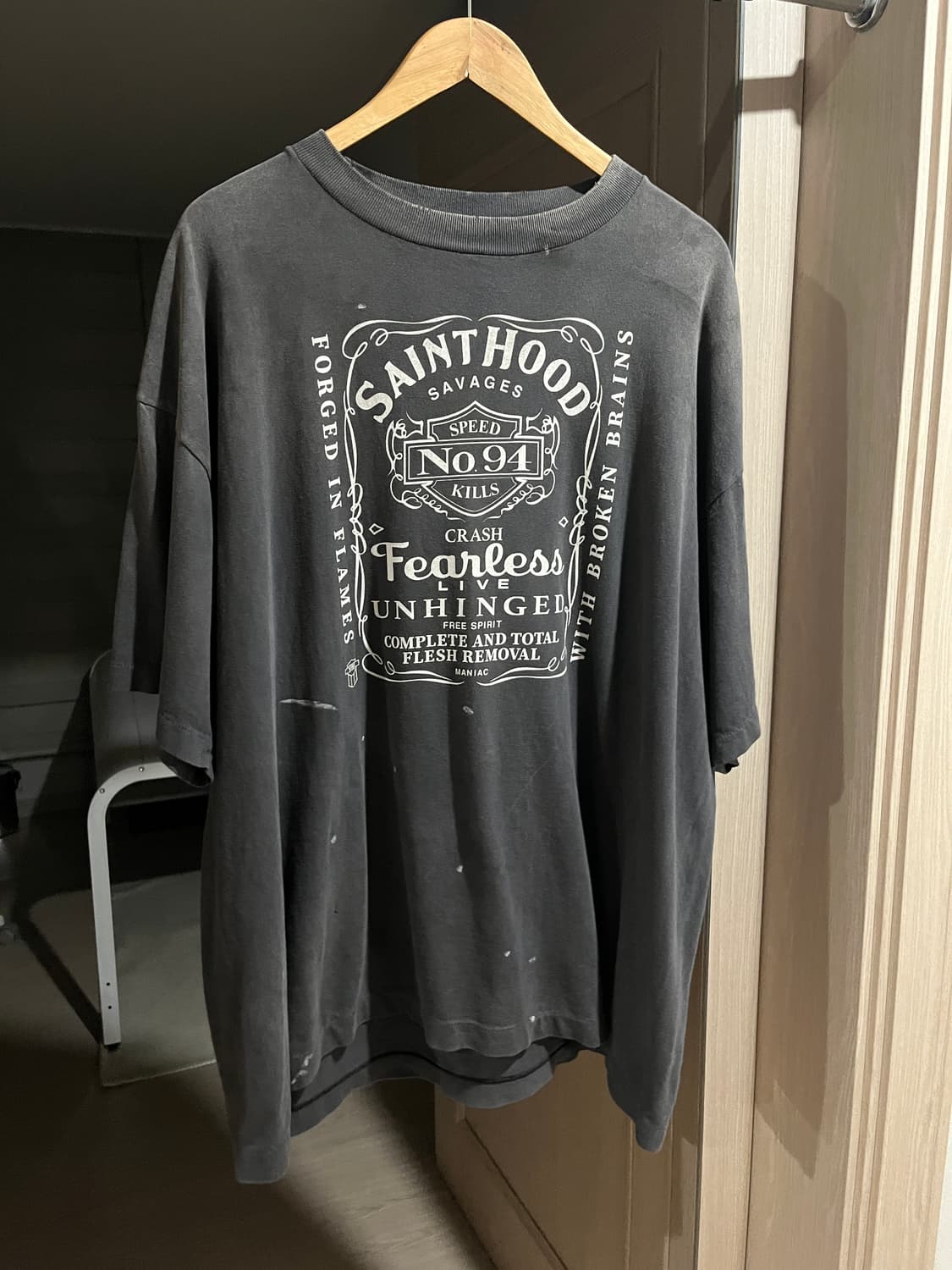 (XXL) 세인트미카엘/세인트마이클x네이버후드 피어레스 티셔츠 상품이미지3