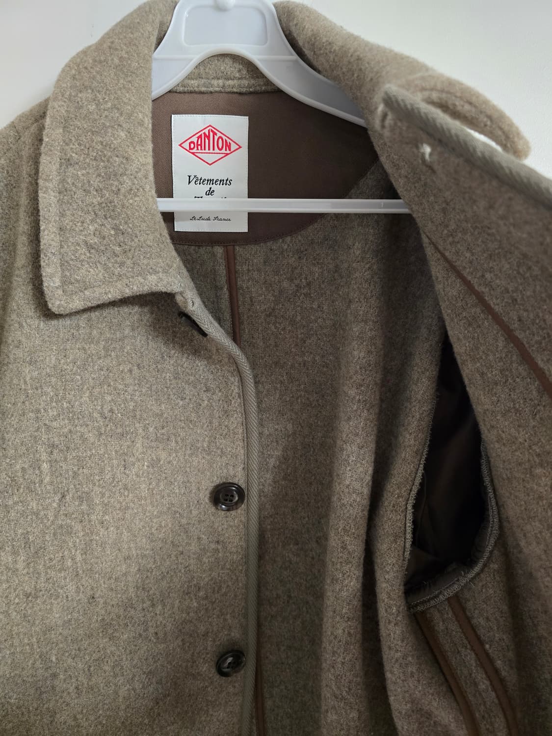 단톤 울 라이트 파일 커버올 자켓 (42) 상품이미지4