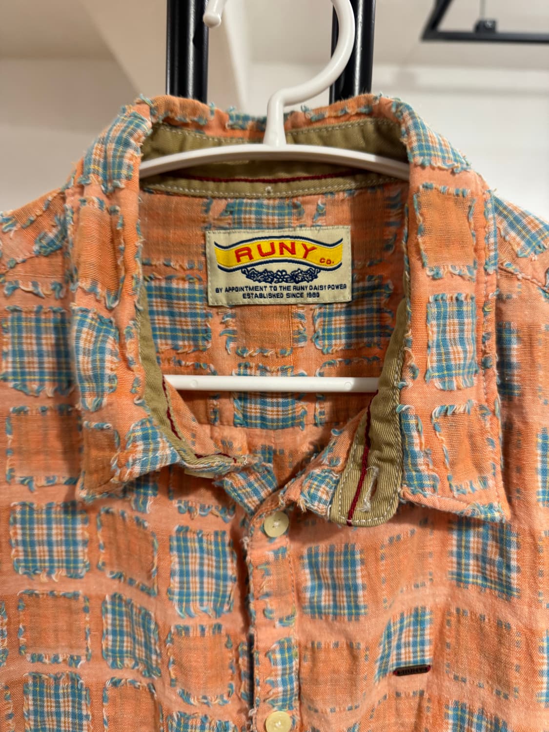 빈티지 디스트레스드 패치워크 셔츠 상품이미지7