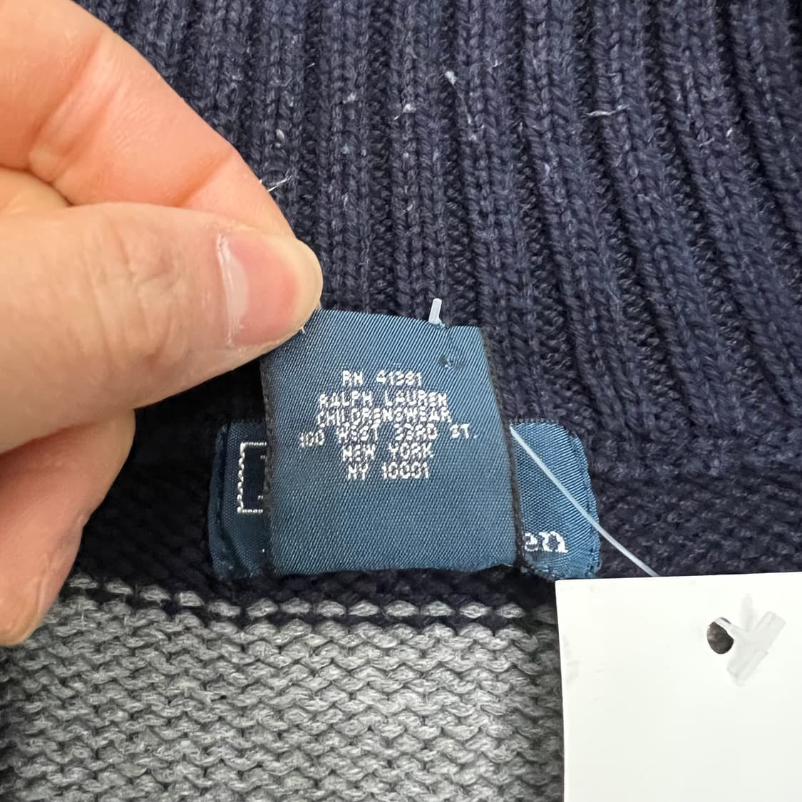 폴로랄프로렌 스트라이프 반집업 니트 상품이미지4