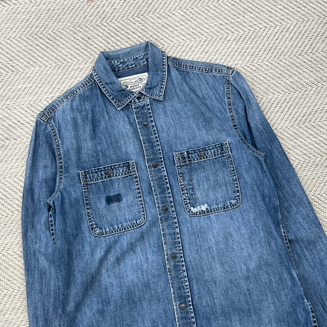 디젤 투포켓 데님셔츠 r2193 상품이미지3